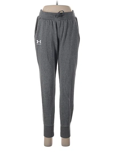 Pre-owned Under Armour Track Pants In Gray