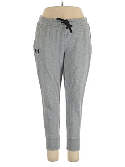 Pre-owned Under Armour Track Pants In Gray