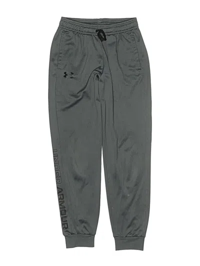 Pre-owned Under Armour Kids' Track Pants In Gray