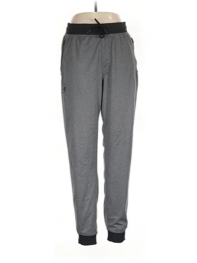 Pre-owned Under Armour Track Pants In Gray