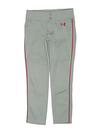 Pre-owned Under Armour Kids' Track Pants In Gray