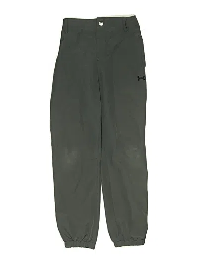 Pre-owned Under Armour Kids' Track Pants In Green