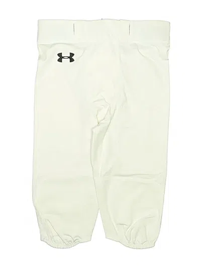 Pre-owned Under Armour Kids' Track Pants In Ivory