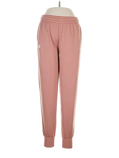 Pre-owned Under Armour Track Pants In Pink