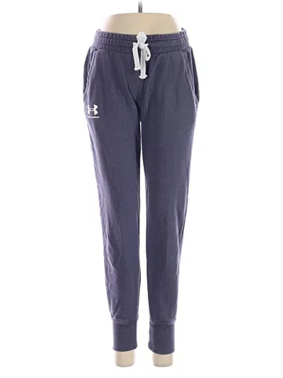 Pre-owned Under Armour Track Pants In Purple