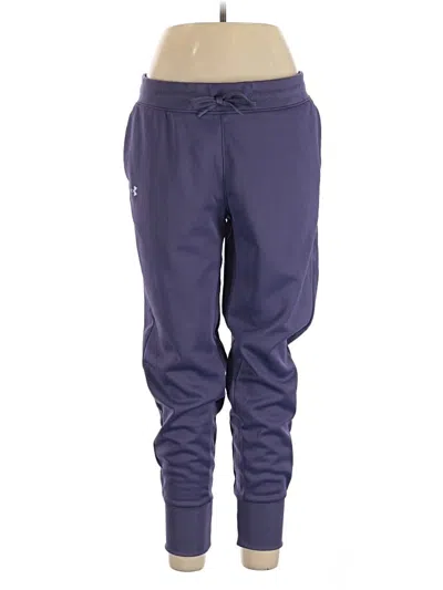 Pre-owned Under Armour Track Pants In Purple
