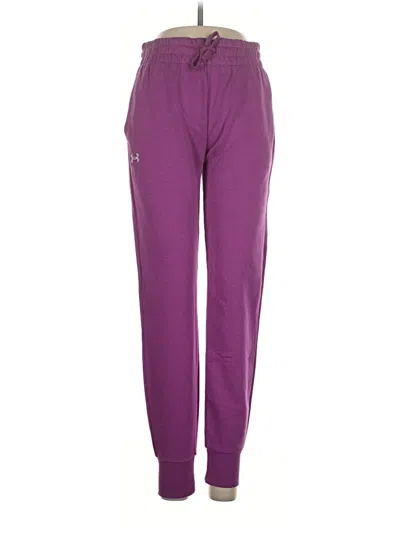 Pre-owned Under Armour Track Pants In Purple