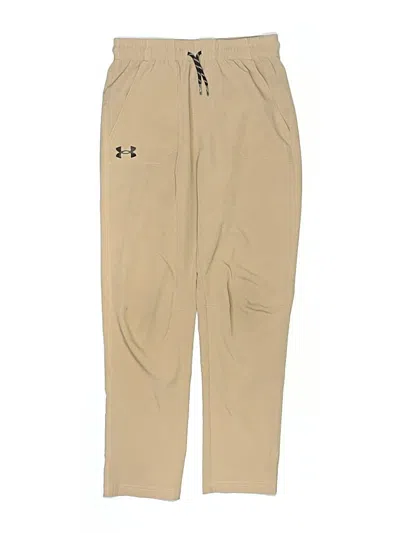 Pre-owned Under Armour Kids' Track Pants In Tan