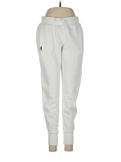 Pre-owned Under Armour Track Pants In White