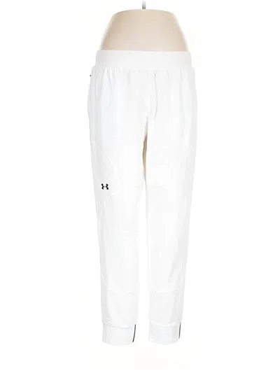 Pre-owned Under Armour Track Pants In White