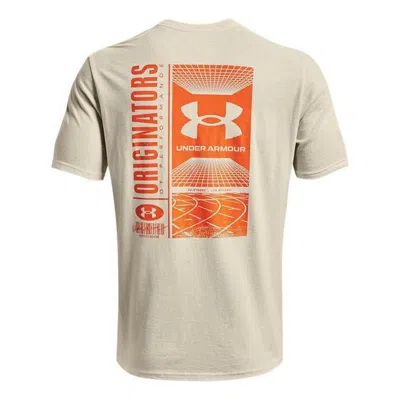 Under Armour Training Graphics T-shirt 'beige' In Nude
