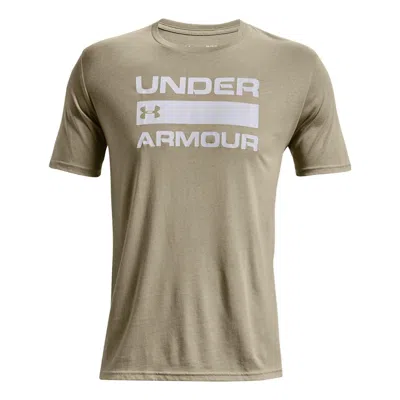 Under Armour Training Graphics T-shirt 'beige' In Gray