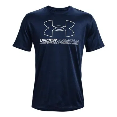 Under Armour Training Vent Logo T-shirt 'navy' In Blue