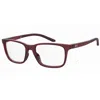 Under Armour Transparent Resin Frames In Burgundy