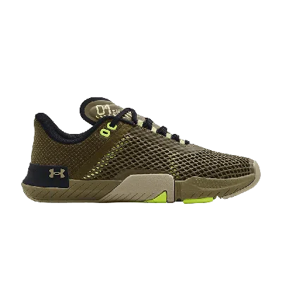 Pre-owned Under Armour Tribase Reign 4 'tent Black' In Green