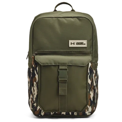 Under Armour Triumph Campus Backpack In Marine Od Green/desert Sand