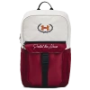 Under Armour Triumph Campus Backpack In White Clay/black/cardinal