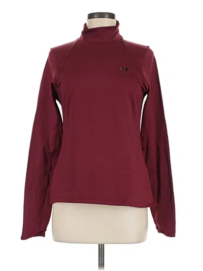 Pre-owned Under Armour Turtleneck Sweater In Burgundy