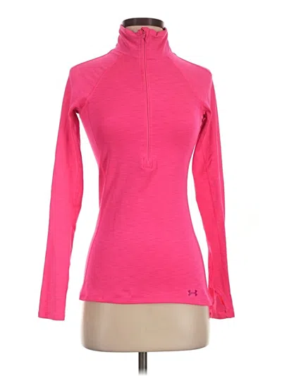 Pre-owned Under Armour Turtleneck Sweater In Pink