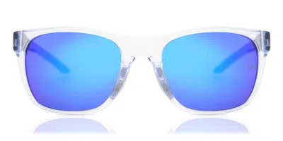 Under Armour Ua 0013/g/s Asian Fit 900/z0 Men's Sunglasses Clear Size 55 In Blue