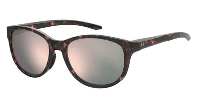 Under Armour Ua 0014/g/s Asian Fit 086/0j Women's Sunglasses Tortoiseshell Size 57 In Multi