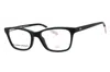 Under Armour Ladies Black Rectangular Eyeglass Frames Ua5012 In Black
