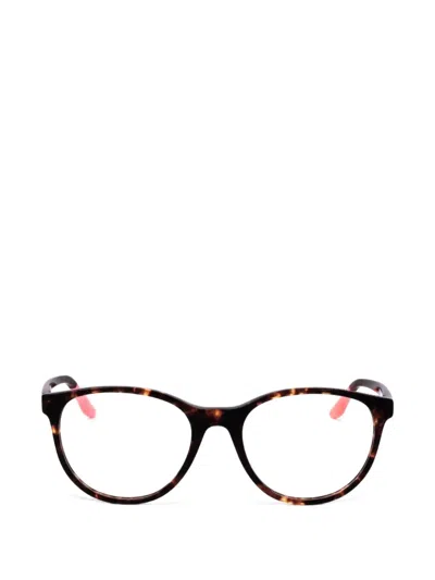 Under Armour Ua 5020 Tortoiseshell-effect Round-frame Glasses In Brown