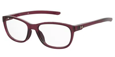 Under Armour Ua 5025 6xq Women's Glasses Red Size 53 - Free Lenses - Blue Light Block Available In Transparent Red