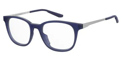 Under Armour Ua 5026 Qm4 Men's Glasses Blue Size 51 - Free Lenses - Blue Light Block Available In Transparent Blue