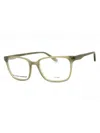 Under Armour Rectangular Designer Eyeglasses For Unisex In Green