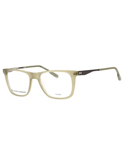 Under Armour Ua 5040 Rectangular Unisex Eyeglasses In Green