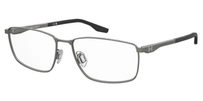 Under Armour Ua 5073/f Asian Fit Men's Glasses, Silver, Size 59