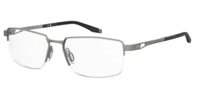 Under Armour Ua 5078/g Asian Fit Men's Glasses, Silver, Size 56