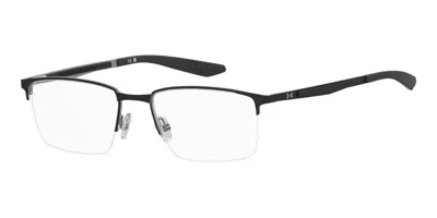 Under Armour Ua 5123/g Asian Fit Men's Glasses, Black, Size 54 In Matte Black On Ruthenium Silver