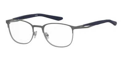 Under Armour Ua 5129/g Asian Fit Men's Glasses, Silver, Size 54 In Matte Dark Ruthenium Silver On Grey