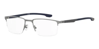 Under Armour Ua 5130/g Asian Fit Men's Glasses, Silver, Size 56 In Matte Ruthenium Silver