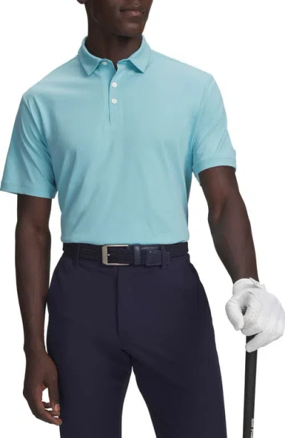 Under Armour Ua Armourdry Solid Performance Golf Polo In Blue
