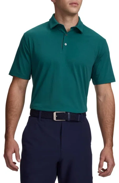 Under Armour Ua Armourdry Solid Performance Golf Polo In Green