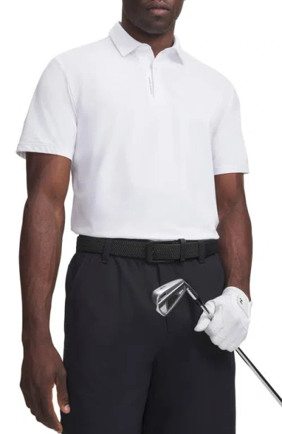 Under Armour Ua Armourdry Solid Performance Golf Polo In White