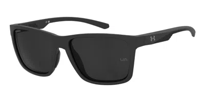 Under Armour Ua Burstup Polarized 003/m9 Men's Sunglasses Black Size 57 In Matte Black