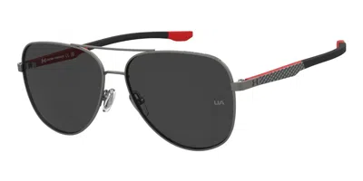 Under Armour Ua Carbonsoar/g Asian Fit 3s3/ir Men's Sunglasses Silver Size 59 In Matte Dark Ruthenium Silver