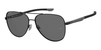 Under Armour Ua Carbonsoar/g Asian Fit Polarized 003/m9 Men's Sunglasses Black Size 59 In Matte Black