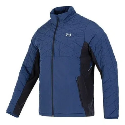 Under Armour Ua Coldgear Reactor Storm Hybrid Full Zip Golf Jacket 'blue'
