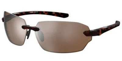 Under Armour Ua Fire 2/g Asian Fit 086/gk Men's Sunglasses Tortoiseshell Size 71 In Brown