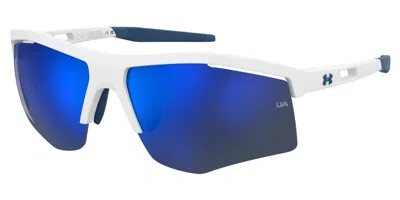 Under Armour Ua Flexlite/g Asian Fit Wwk/z0 Men's Sunglasses White Size 71 In Matte White