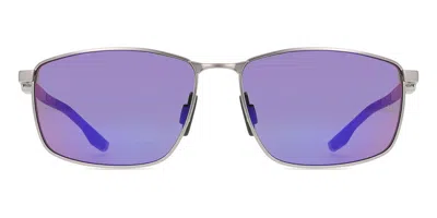 Under Armour Ua Focused/g Asian Fit Svk/mi Men's Sunglasses Silver Size 60 In Matte Ruthenium Silver