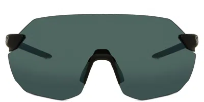Under Armour Ua Halftime/f Asian Fit O6w/v8 Men's Sunglasses Black Size 99 In Matte Black Grey