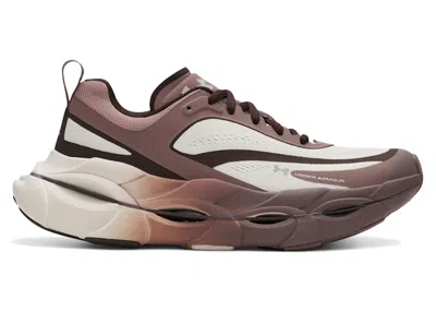 Pre-owned Under Armour Ua Halo Racer (women's) Sneakers In Summit White/kona Brown/sierra Taupe