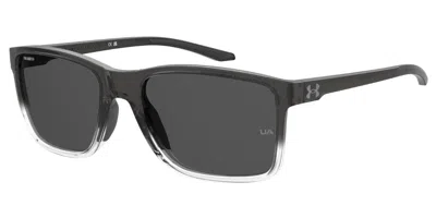 Under Armour Ua Hustle Xl Polarized Fs2/m9 Men's Sunglasses Grey Size 59 In Gray
