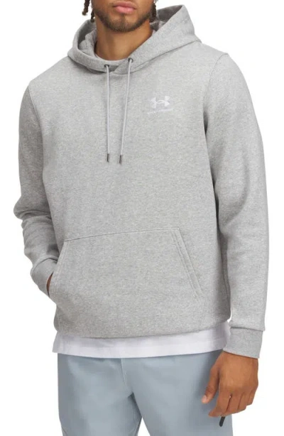Under Armour Mens  Icon Fleece Hoodie In Mod Gray/white